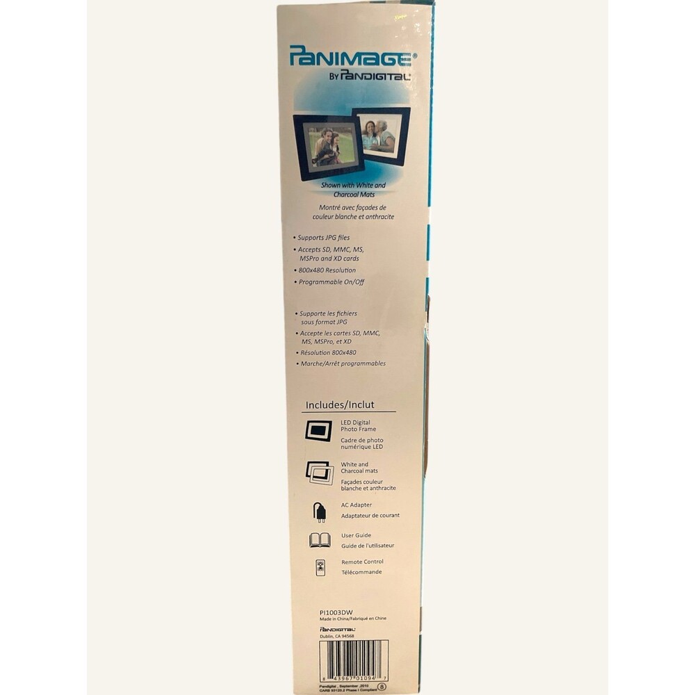 NEW PanImage PanDigital LARGE 10 Inch Digital Led Photo Frame Remote Control - Picture 3 of 6